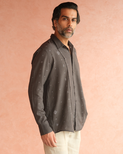 Signature Handwoven Jamdani  Shirt