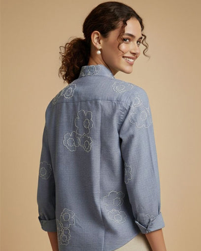 Handwoven Cotton Bloom Shirt