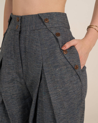 The Khadi Pleated Trouser