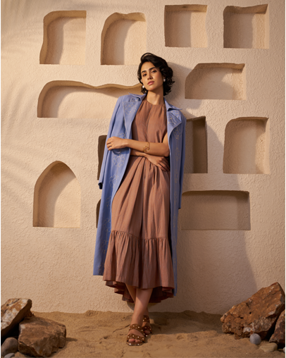 The Denim Blue Marigold Duster Coat