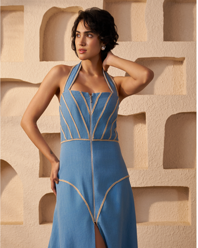 The Denim Khadi Power Dress