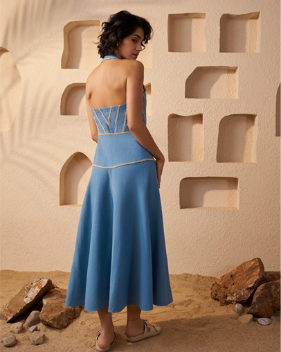 The Denim Khadi Power Dress