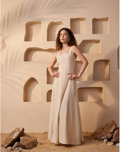 The Ecru Panel Dress