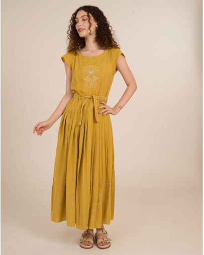 The Marigold Khadi Maxi Dress