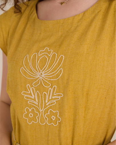 The Marigold Khadi Maxi Dress