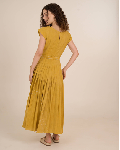 The Marigold Khadi Maxi Dress