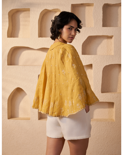 The Merigold Linen Jacket & Bustier Set