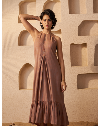 The Stripe Khadi Halter Dress
