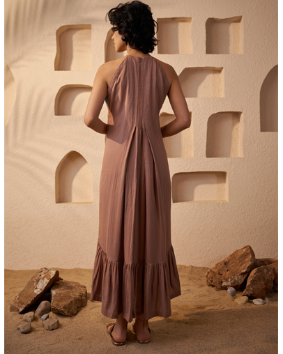 The Stripe Khadi Halter Dress