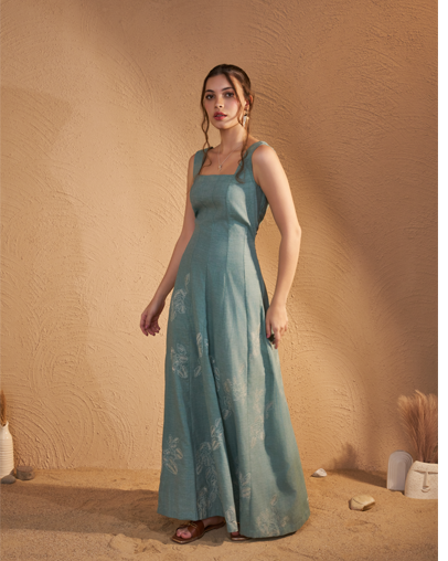 The Sage Rose Panel Dress
